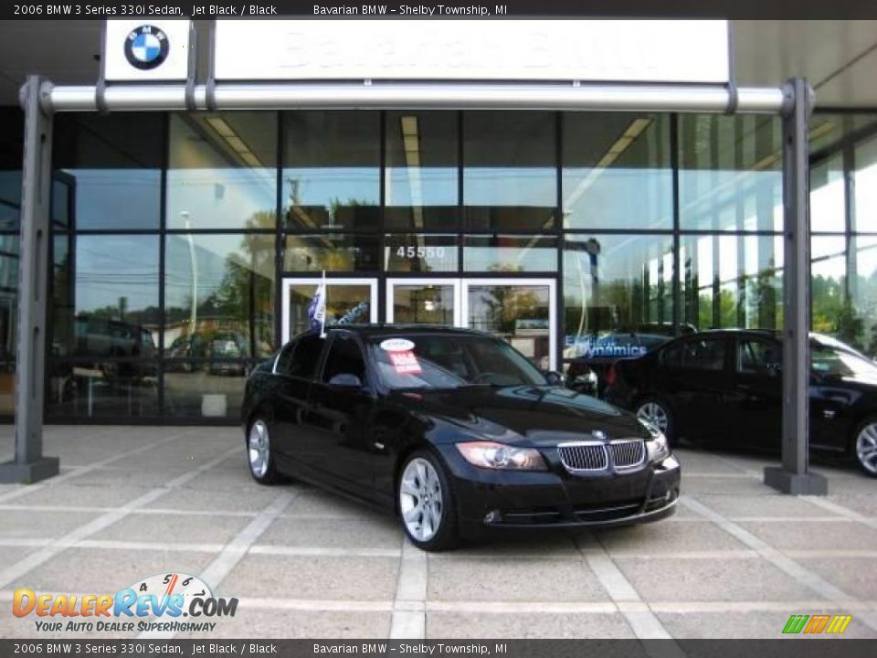 2006 BMW 3 Series 330i Sedan Jet Black / Black Photo #2