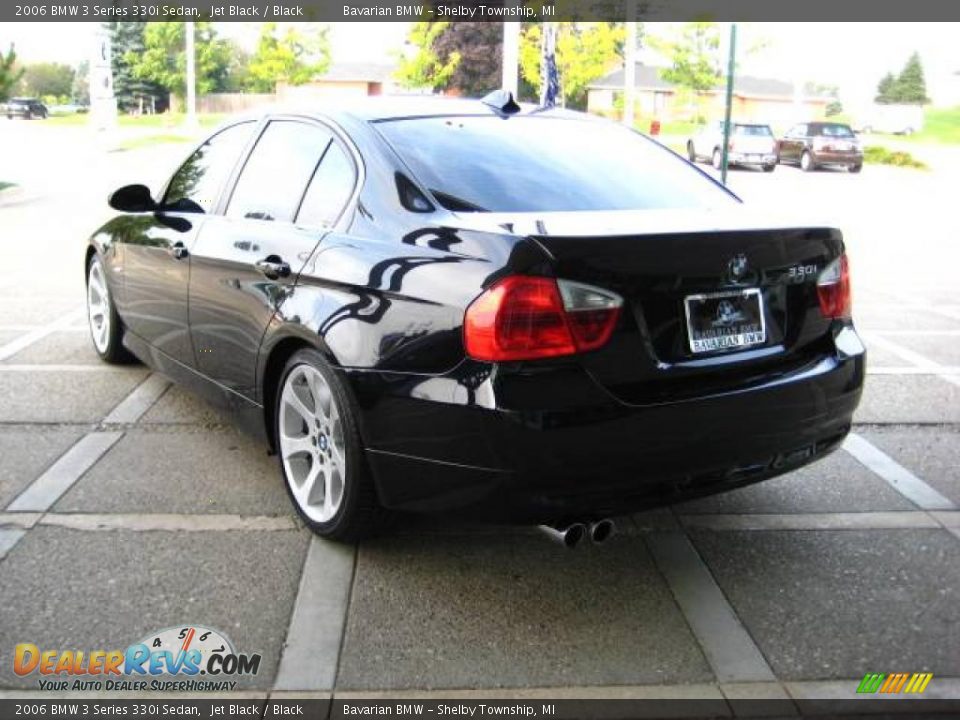 2006 BMW 3 Series 330i Sedan Jet Black / Black Photo #6