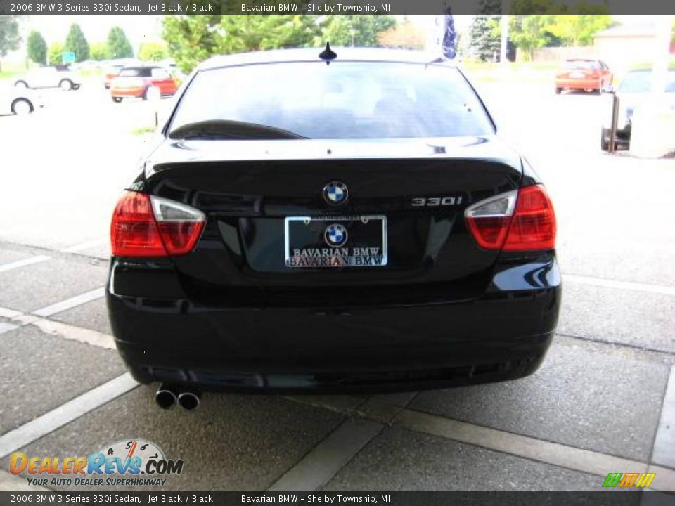 2006 BMW 3 Series 330i Sedan Jet Black / Black Photo #7