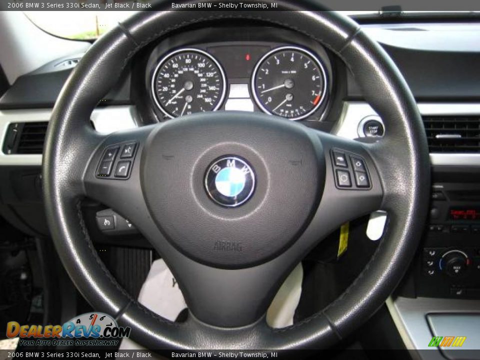 2006 BMW 3 Series 330i Sedan Jet Black / Black Photo #22