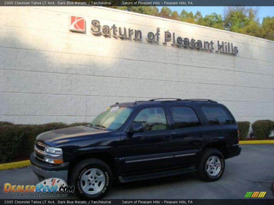 2005 Chevrolet Tahoe LT 4x4 Dark Blue Metallic / Tan/Neutral Photo #1