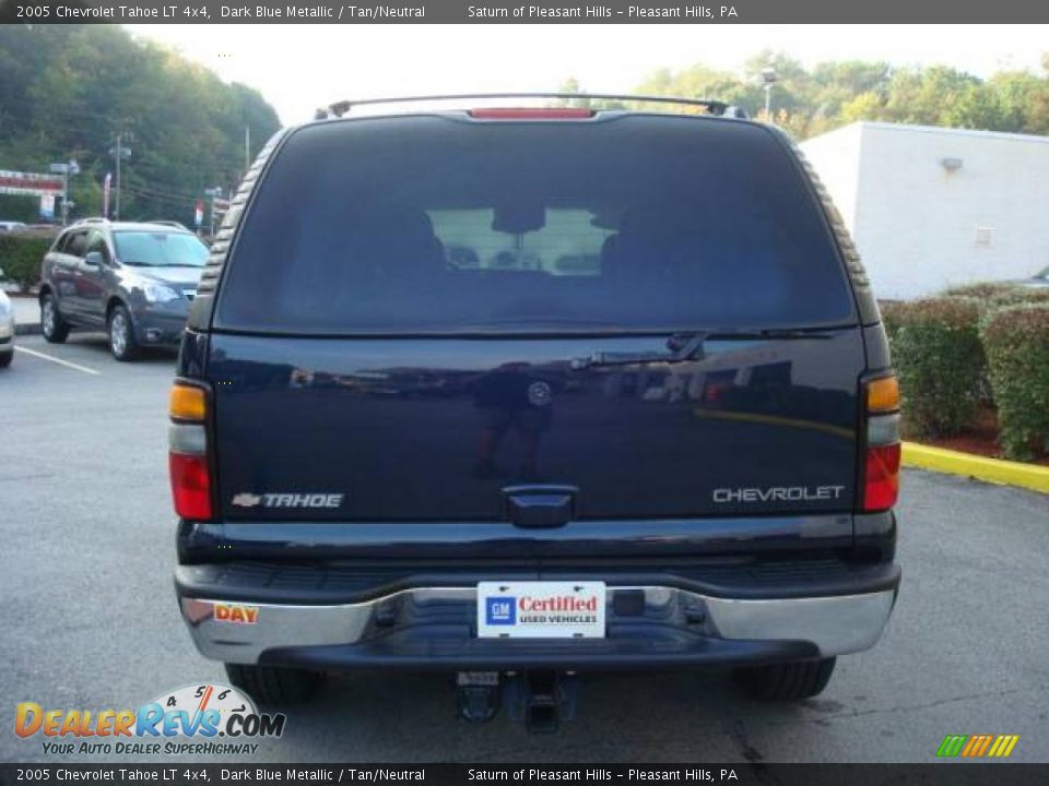 2005 Chevrolet Tahoe LT 4x4 Dark Blue Metallic / Tan/Neutral Photo #3