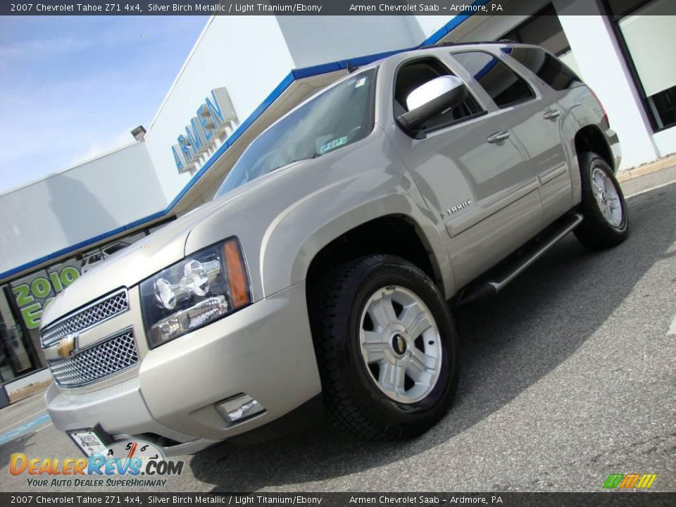 2007 Chevrolet Tahoe Z71 4x4 Silver Birch Metallic / Light Titanium/Ebony Photo #2