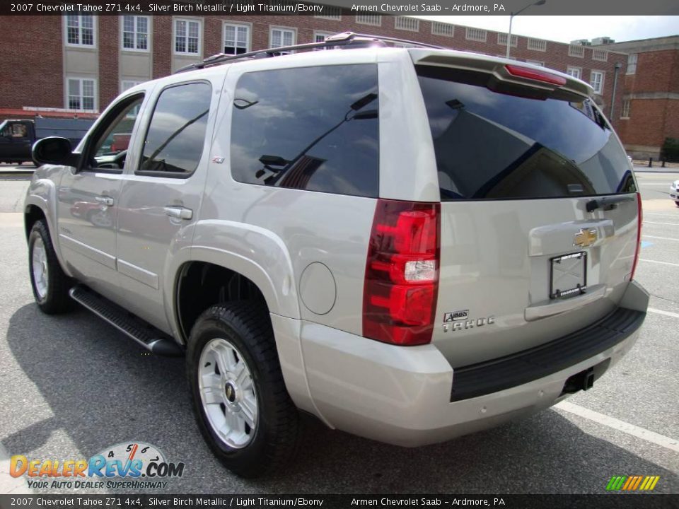 2007 Chevrolet Tahoe Z71 4x4 Silver Birch Metallic / Light Titanium/Ebony Photo #9