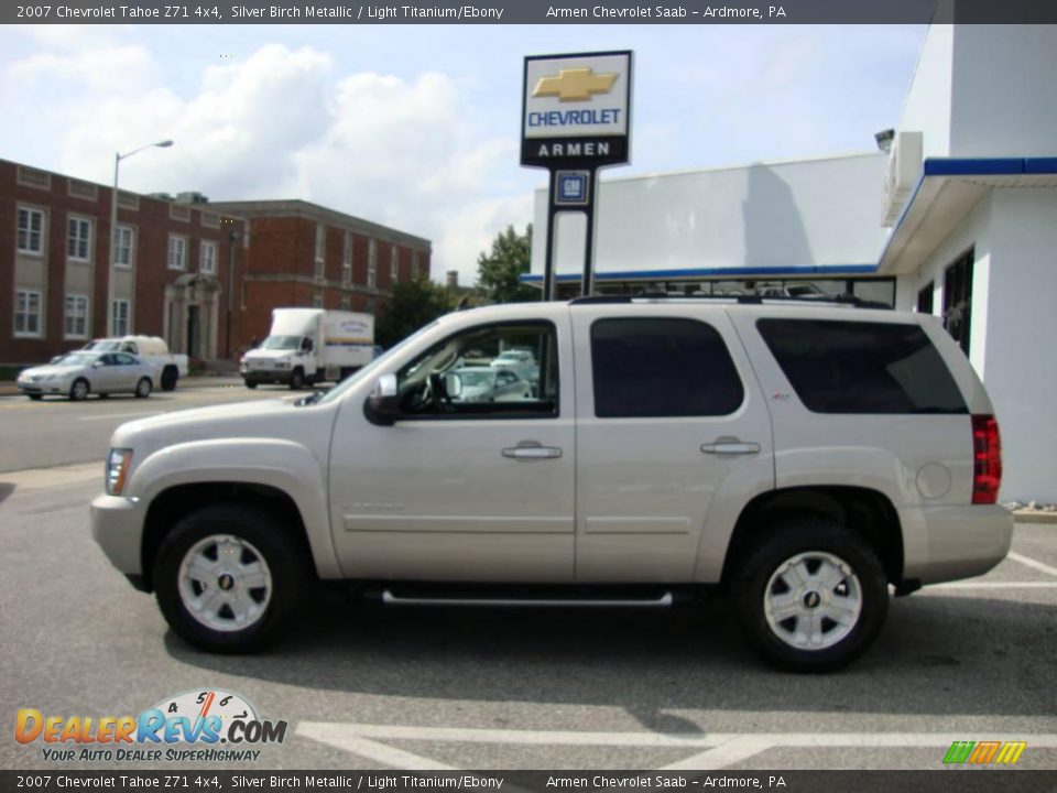 2007 Chevrolet Tahoe Z71 4x4 Silver Birch Metallic / Light Titanium/Ebony Photo #10