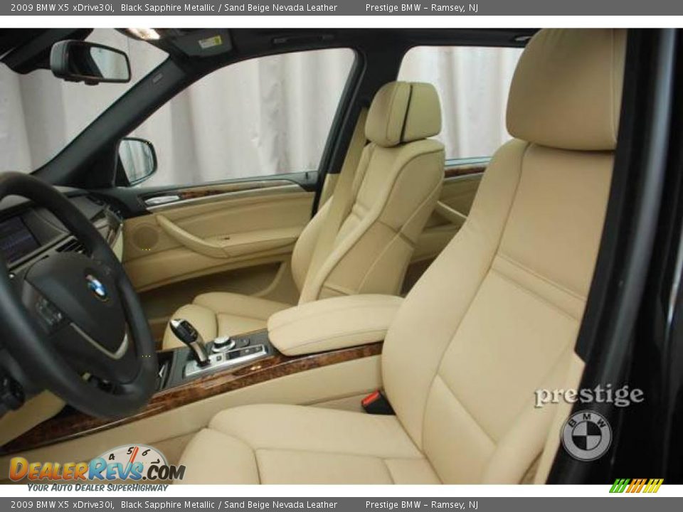 2009 BMW X5 xDrive30i Black Sapphire Metallic / Sand Beige Nevada Leather Photo #4
