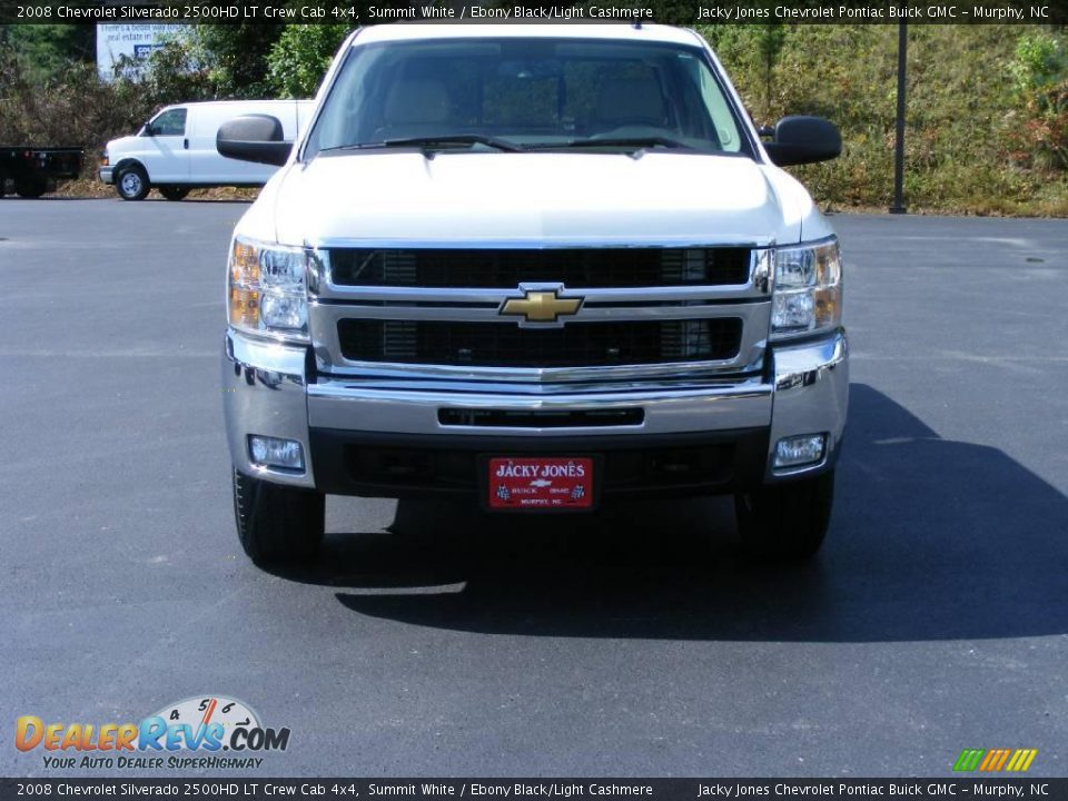 2008 Chevrolet Silverado 2500HD LT Crew Cab 4x4 Summit White / Ebony Black/Light Cashmere Photo #3