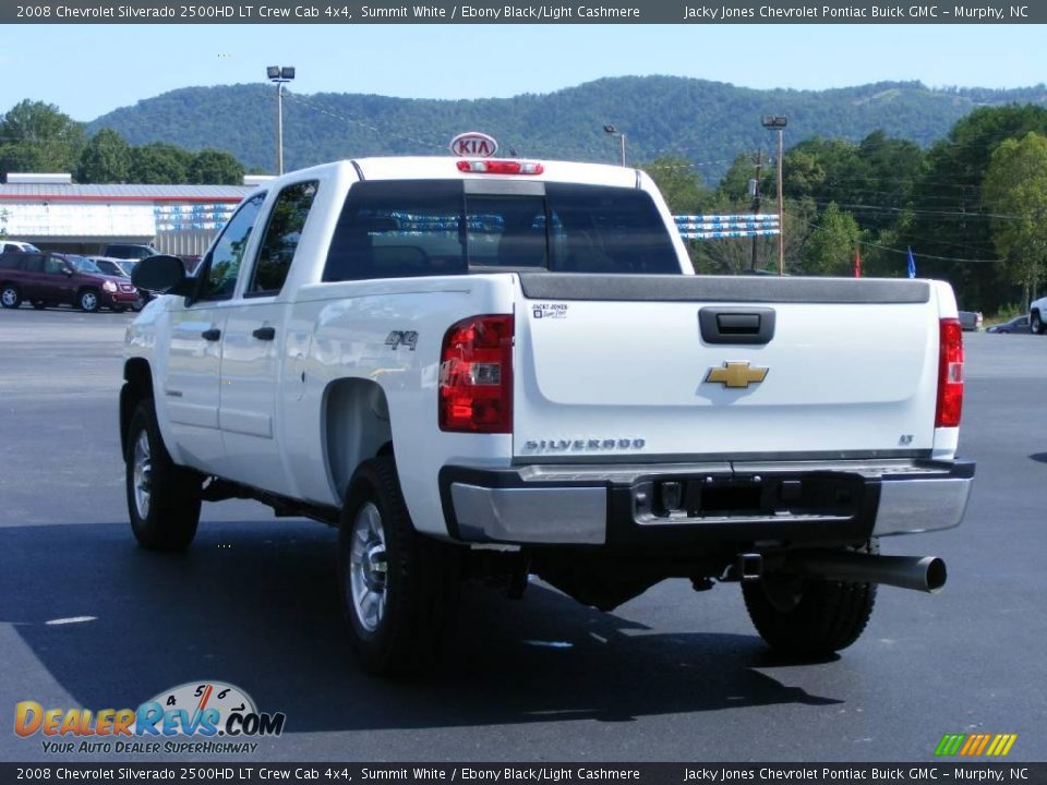 2008 Chevrolet Silverado 2500HD LT Crew Cab 4x4 Summit White / Ebony Black/Light Cashmere Photo #6
