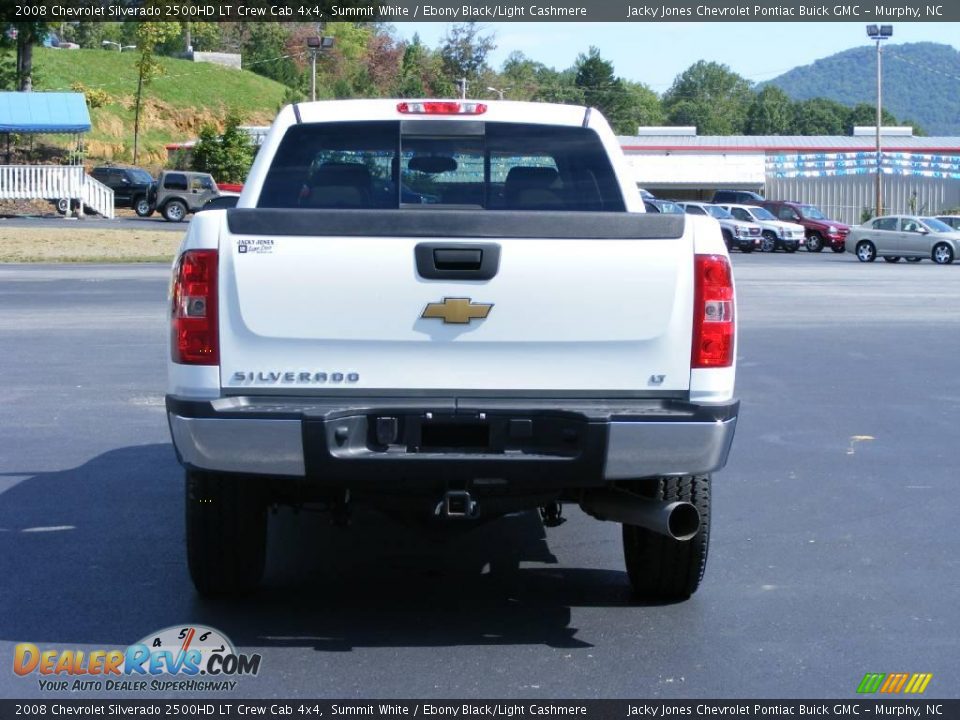 2008 Chevrolet Silverado 2500HD LT Crew Cab 4x4 Summit White / Ebony Black/Light Cashmere Photo #7
