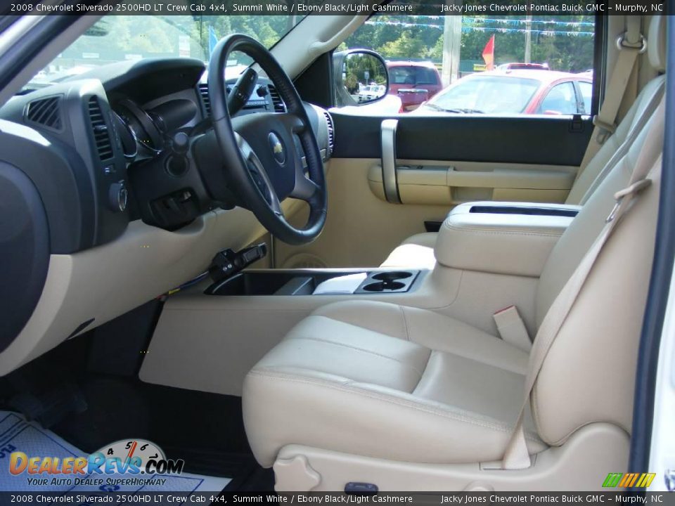 2008 Chevrolet Silverado 2500HD LT Crew Cab 4x4 Summit White / Ebony Black/Light Cashmere Photo #10