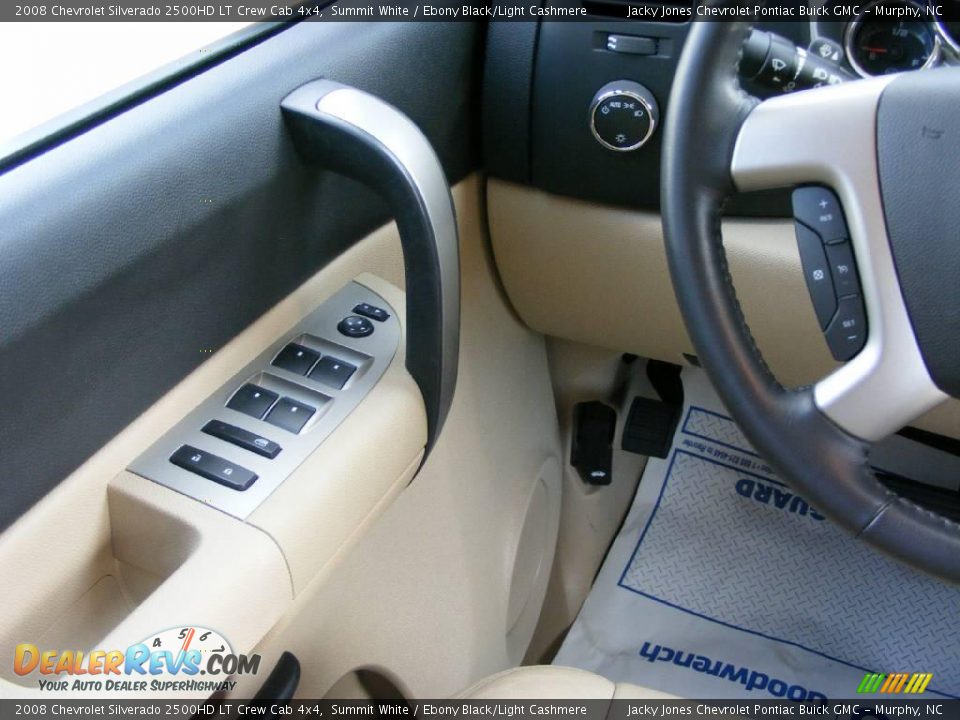 2008 Chevrolet Silverado 2500HD LT Crew Cab 4x4 Summit White / Ebony Black/Light Cashmere Photo #12