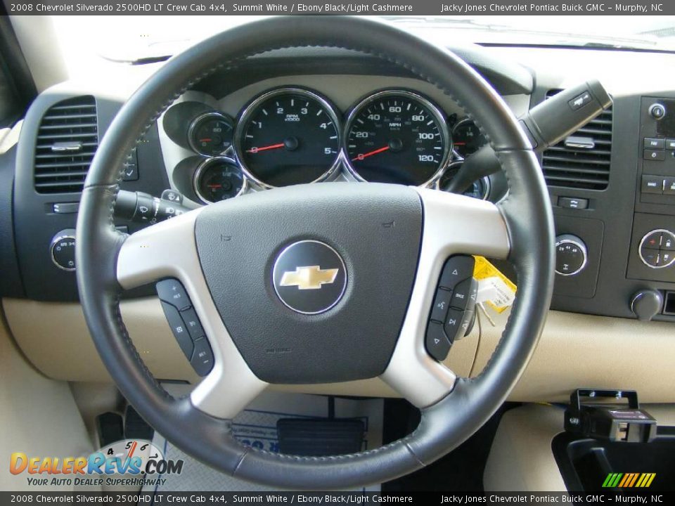 2008 Chevrolet Silverado 2500HD LT Crew Cab 4x4 Summit White / Ebony Black/Light Cashmere Photo #13