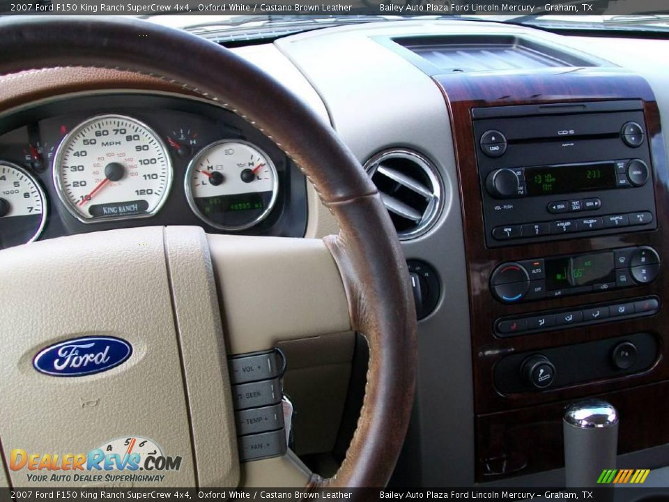 2007 Ford F150 King Ranch SuperCrew 4x4 Oxford White / Castano Brown Leather Photo #3