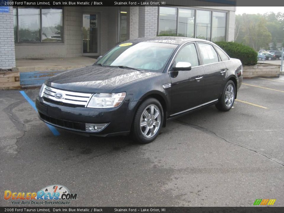 2008 Ford Taurus Limited Dark Ink Blue Metallic / Black Photo #2