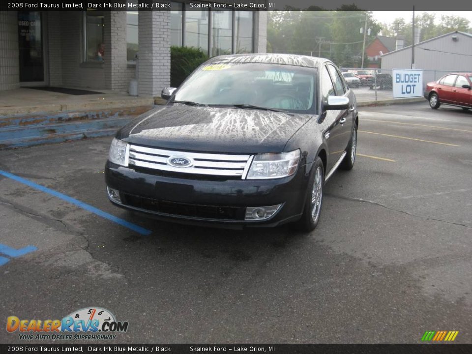 2008 Ford Taurus Limited Dark Ink Blue Metallic / Black Photo #3
