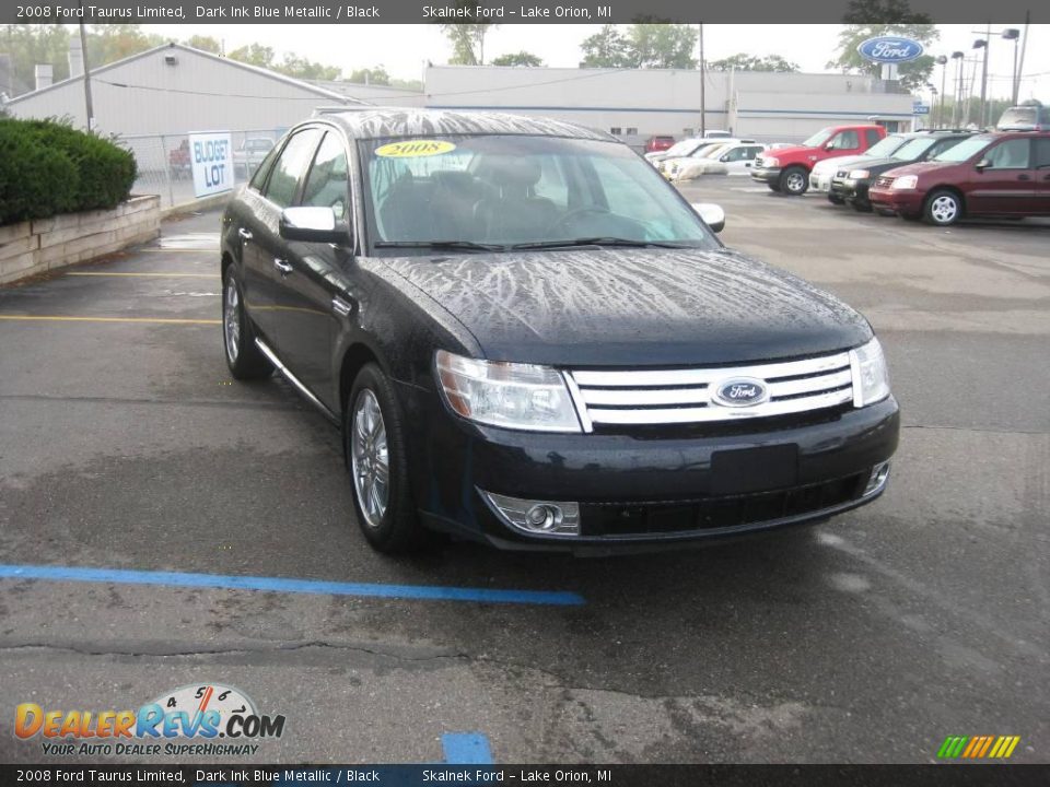 2008 Ford Taurus Limited Dark Ink Blue Metallic / Black Photo #5