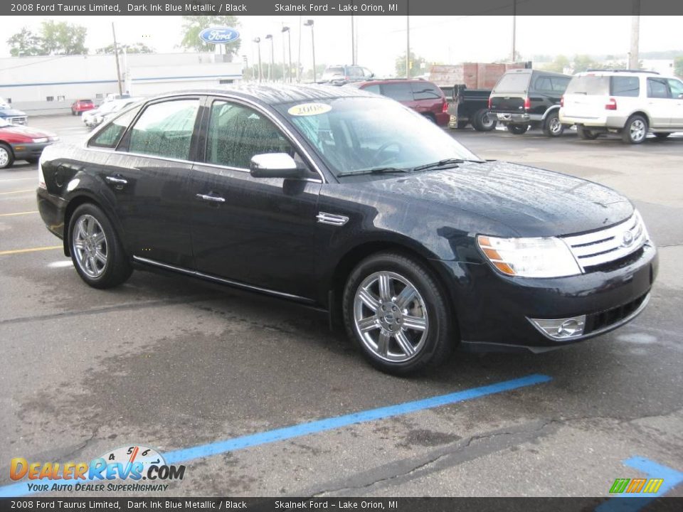 2008 Ford Taurus Limited Dark Ink Blue Metallic / Black Photo #6