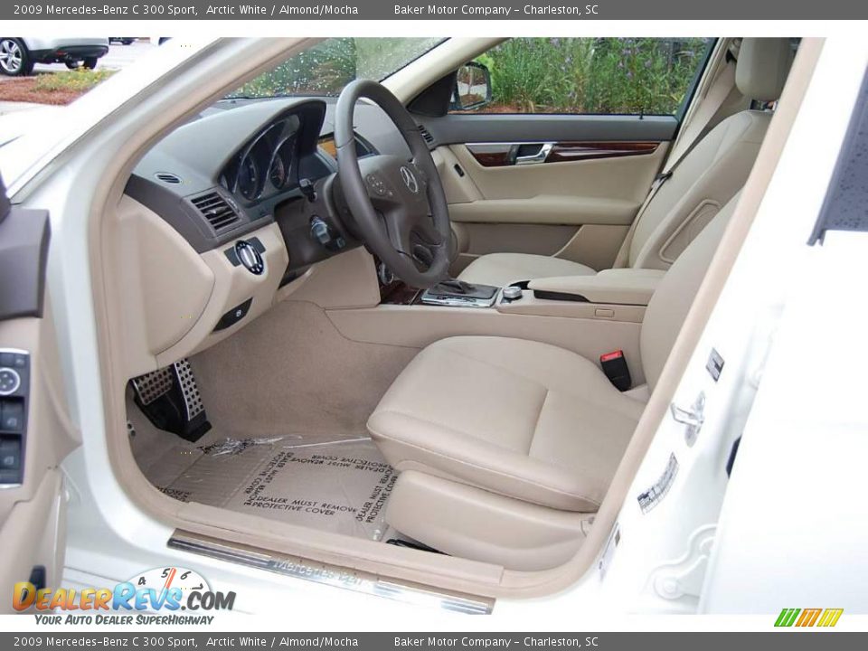 2009 Mercedes-Benz C 300 Sport Arctic White / Almond/Mocha Photo #5