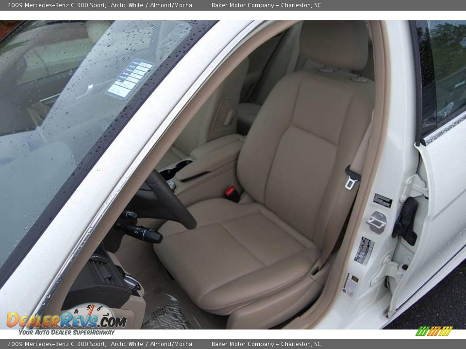 2009 Mercedes-Benz C 300 Sport Arctic White / Almond/Mocha Photo #6