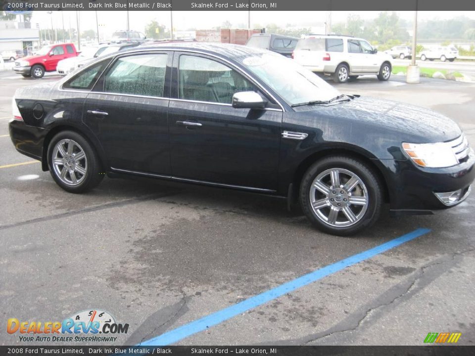 2008 Ford Taurus Limited Dark Ink Blue Metallic / Black Photo #7