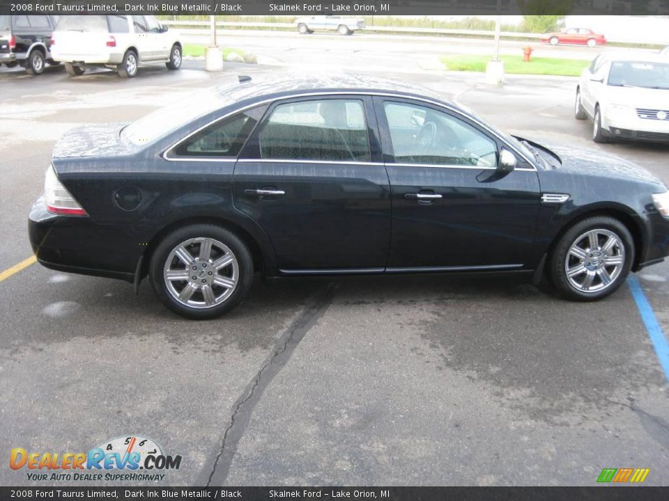2008 Ford Taurus Limited Dark Ink Blue Metallic / Black Photo #8