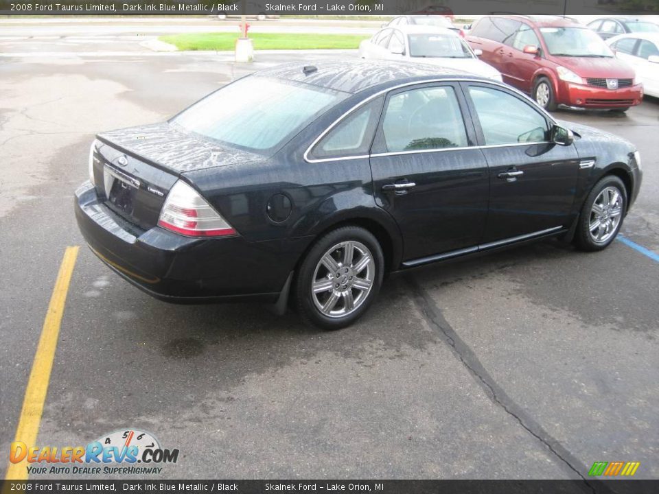 2008 Ford Taurus Limited Dark Ink Blue Metallic / Black Photo #9