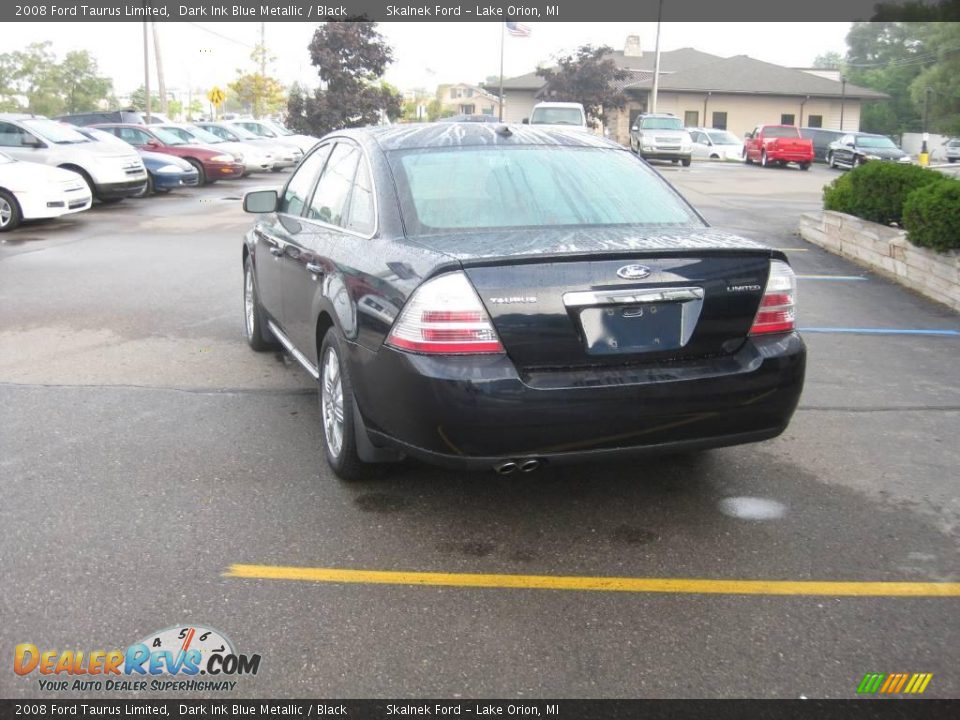 2008 Ford Taurus Limited Dark Ink Blue Metallic / Black Photo #11
