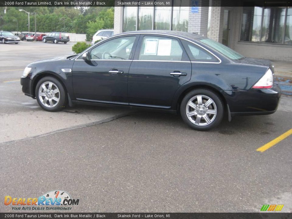 2008 Ford Taurus Limited Dark Ink Blue Metallic / Black Photo #13