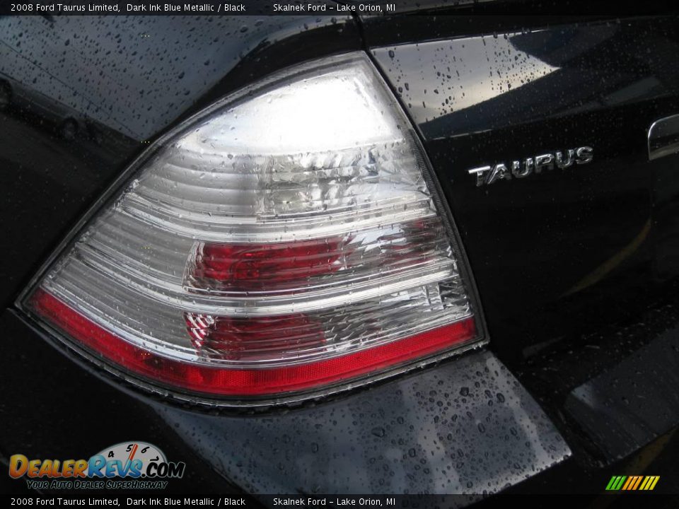 2008 Ford Taurus Limited Dark Ink Blue Metallic / Black Photo #14