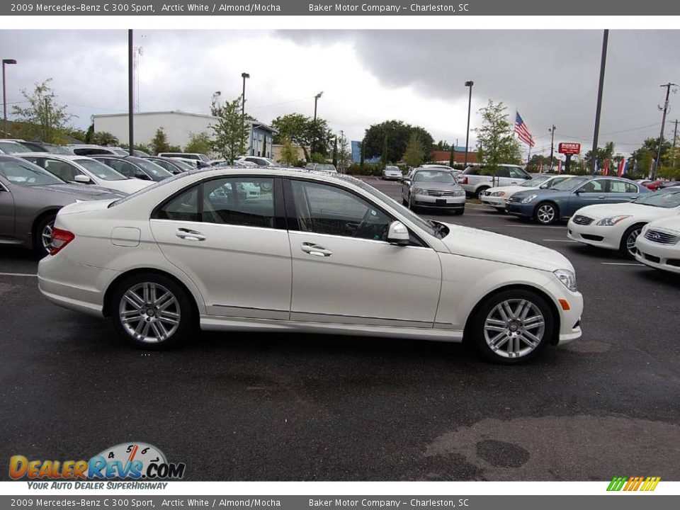 2009 Mercedes-Benz C 300 Sport Arctic White / Almond/Mocha Photo #15