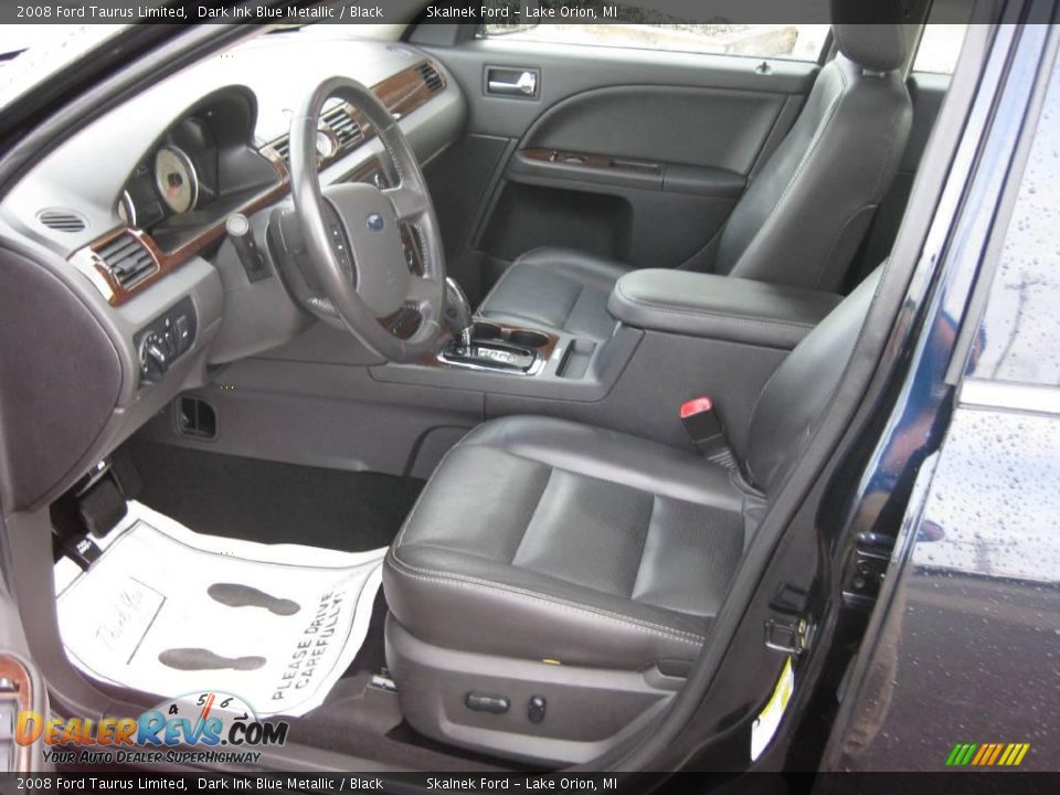 2008 Ford Taurus Limited Dark Ink Blue Metallic / Black Photo #22