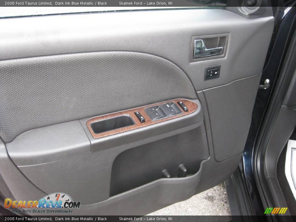 2008 Ford Taurus Limited Dark Ink Blue Metallic / Black Photo #24