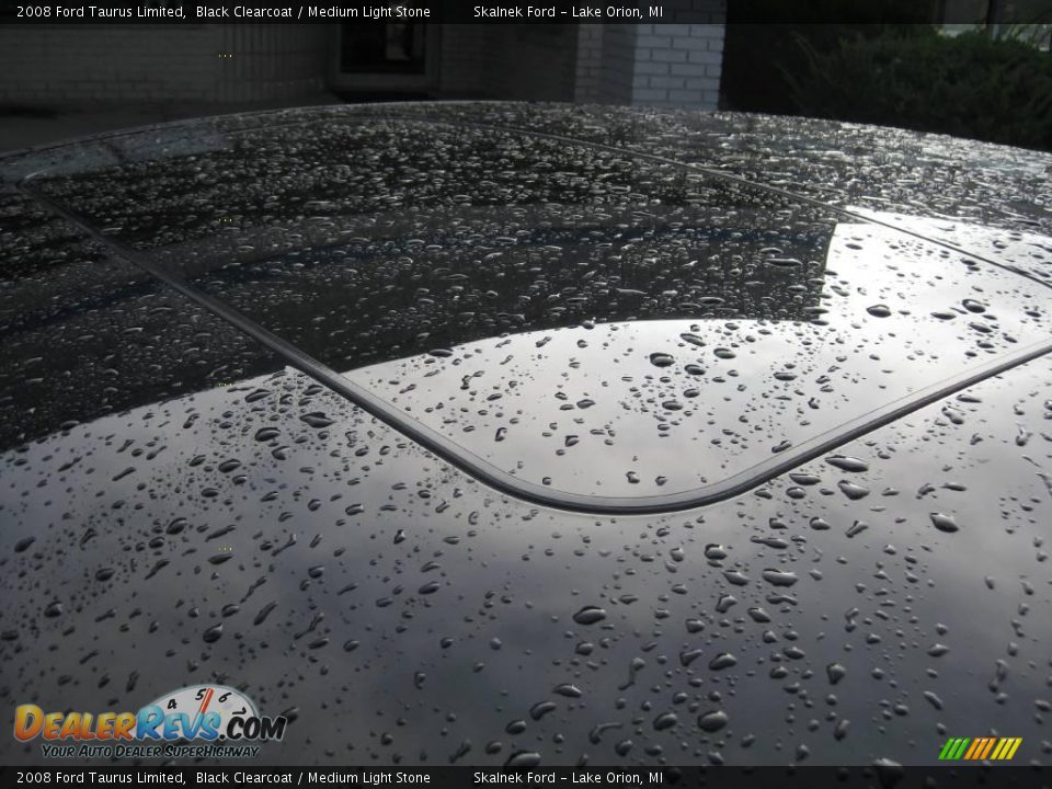 2008 Ford Taurus Limited Black Clearcoat / Medium Light Stone Photo #21