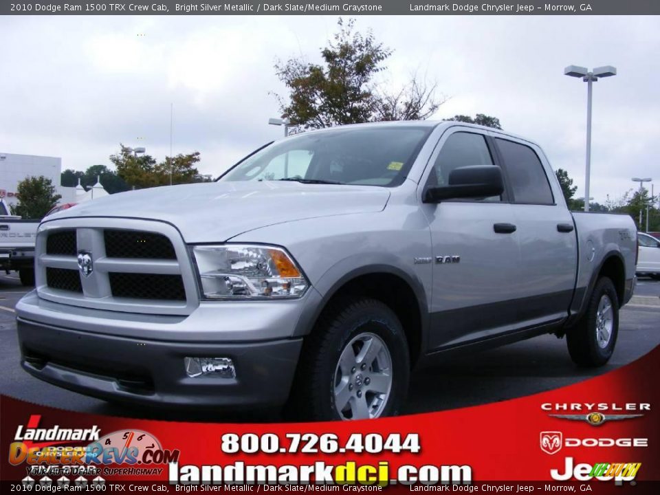 2010 Dodge Ram 1500 TRX Crew Cab Bright Silver Metallic / Dark Slate/Medium Graystone Photo #1