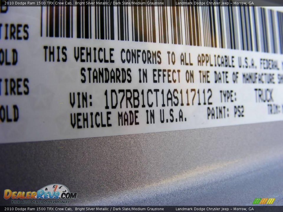 2010 Dodge Ram 1500 TRX Crew Cab Bright Silver Metallic / Dark Slate/Medium Graystone Photo #16