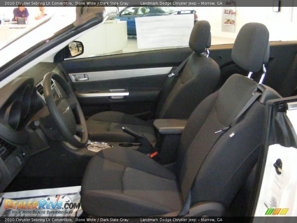 2010 Chrysler Sebring LX Convertible Stone White / Dark Slate Gray Photo #5