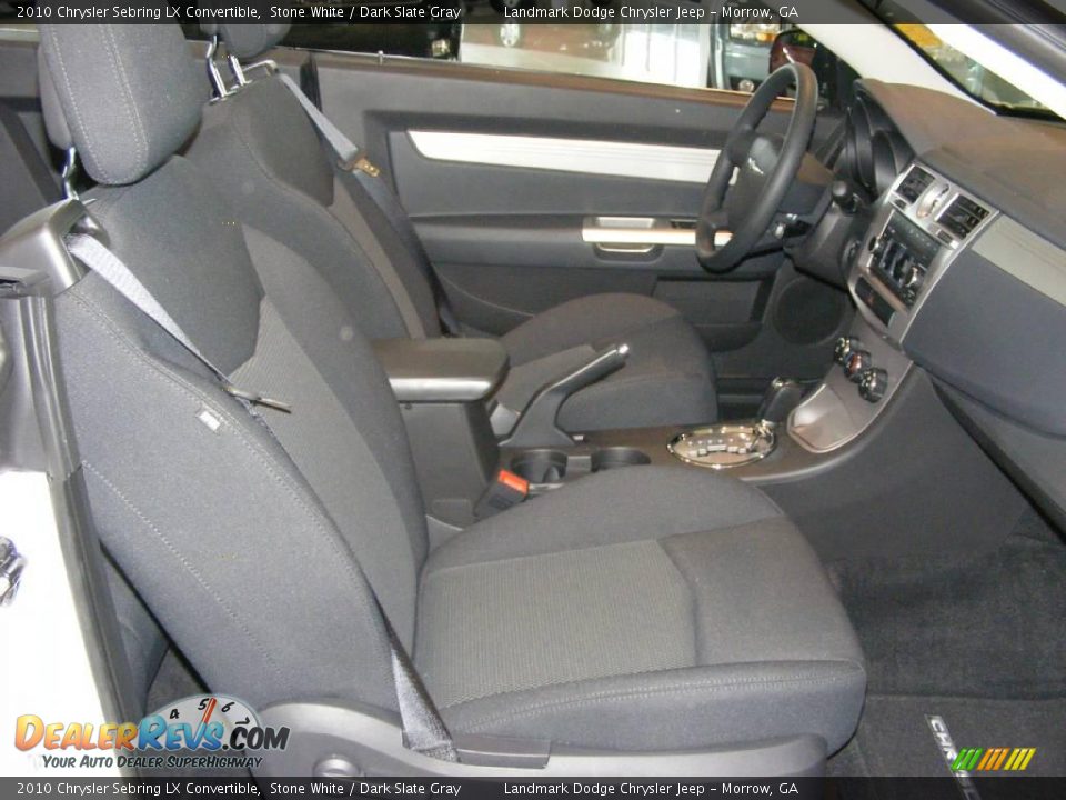 2010 Chrysler Sebring LX Convertible Stone White / Dark Slate Gray Photo #6