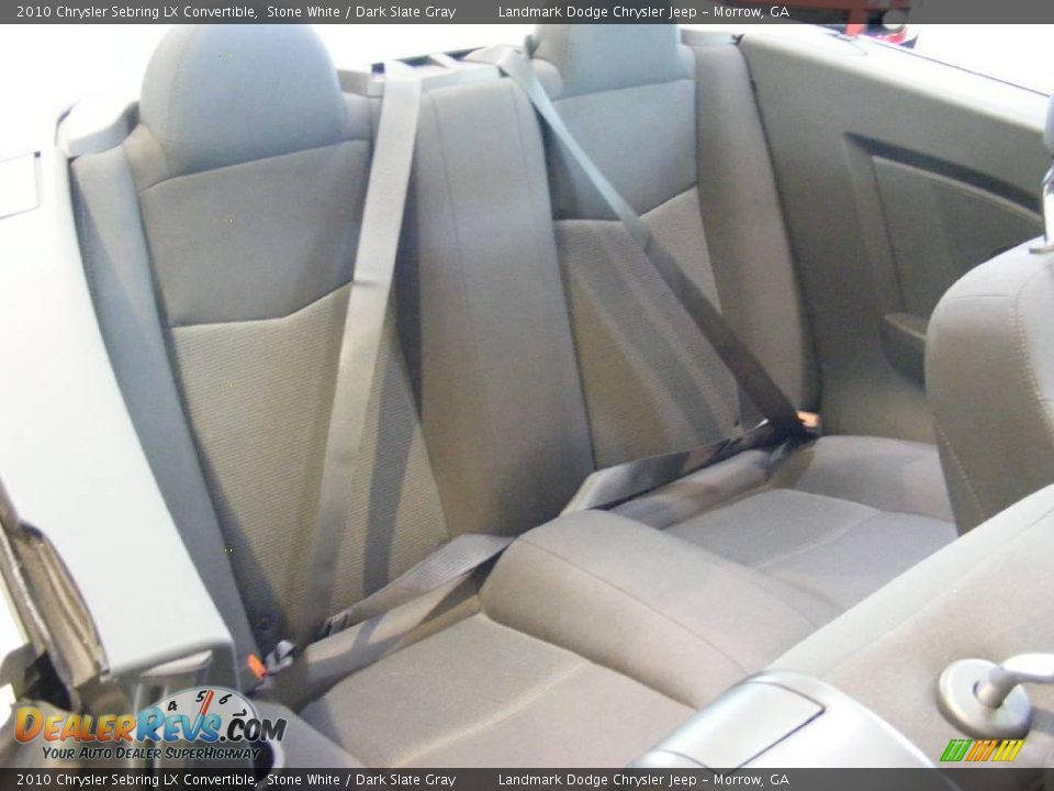 2010 Chrysler Sebring LX Convertible Stone White / Dark Slate Gray Photo #7