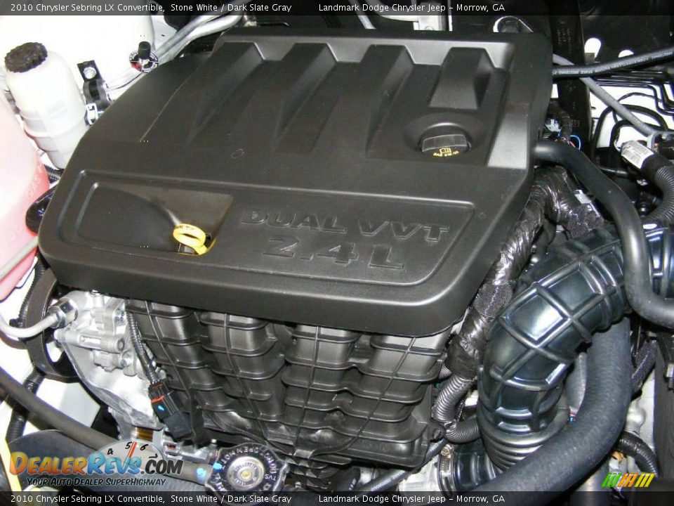 2010 Chrysler Sebring LX Convertible Stone White / Dark Slate Gray Photo #10