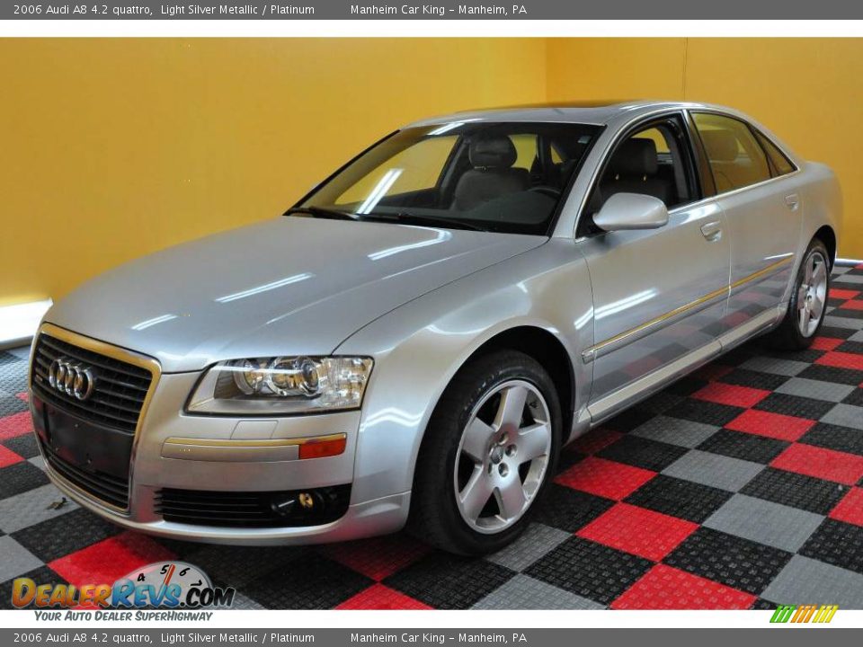 2006 Audi A8 4.2 quattro Light Silver Metallic / Platinum Photo #3