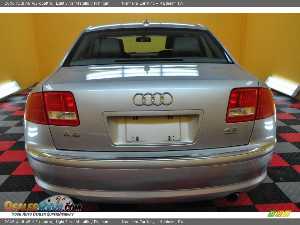 2006 Audi A8 4.2 quattro Light Silver Metallic / Platinum Photo #5