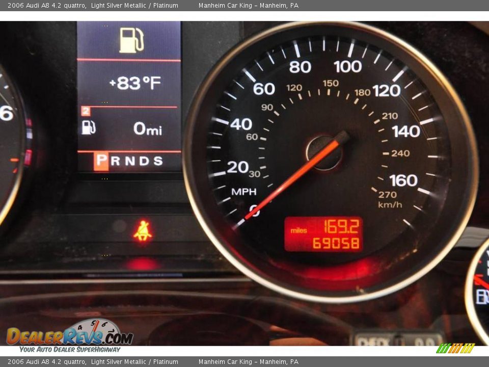 2006 Audi A8 4.2 quattro Light Silver Metallic / Platinum Photo #9