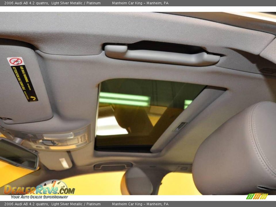 2006 Audi A8 4.2 quattro Light Silver Metallic / Platinum Photo #10