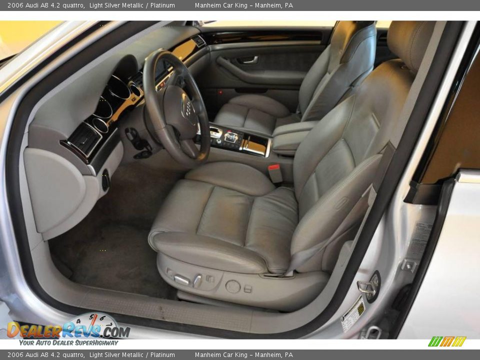 2006 Audi A8 4.2 quattro Light Silver Metallic / Platinum Photo #13