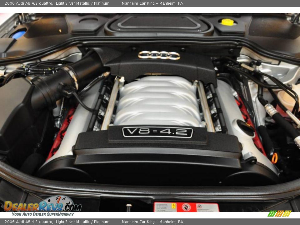 2006 Audi A8 4.2 quattro Light Silver Metallic / Platinum Photo #19