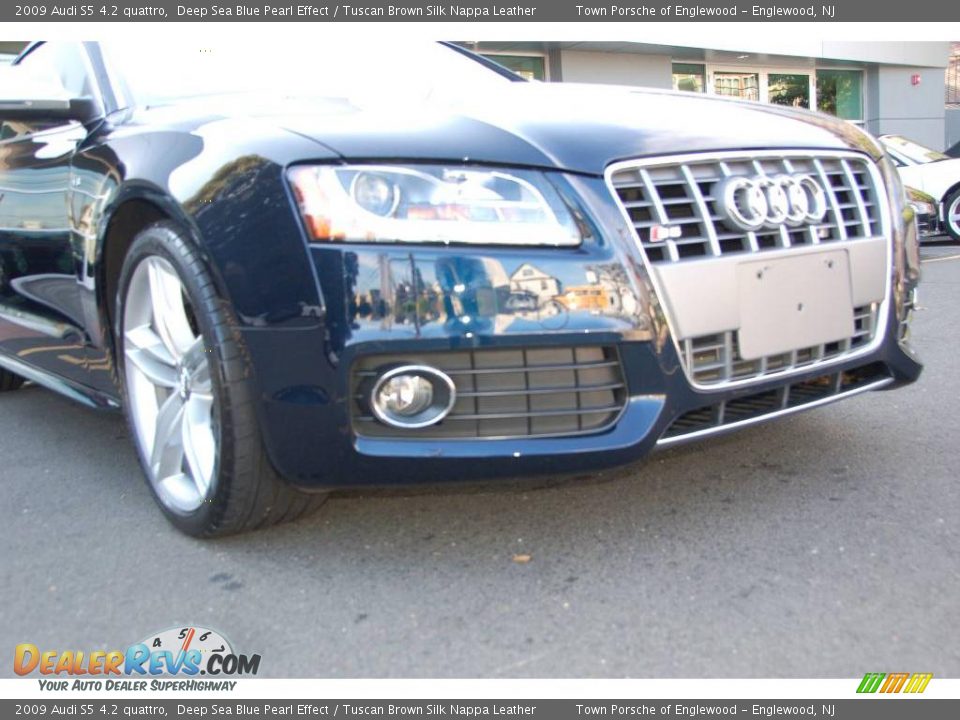 2009 Audi S5 4.2 quattro Deep Sea Blue Pearl Effect / Tuscan Brown Silk Nappa Leather Photo #2