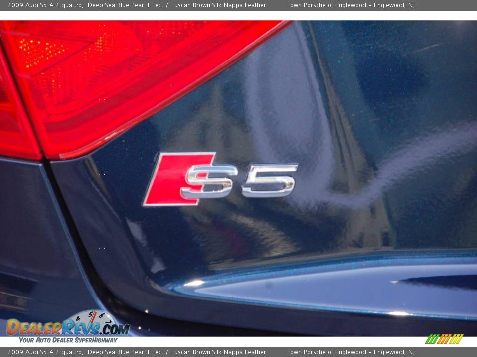 2009 Audi S5 4.2 quattro Deep Sea Blue Pearl Effect / Tuscan Brown Silk Nappa Leather Photo #10
