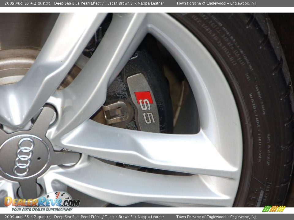 2009 Audi S5 4.2 quattro Deep Sea Blue Pearl Effect / Tuscan Brown Silk Nappa Leather Photo #15