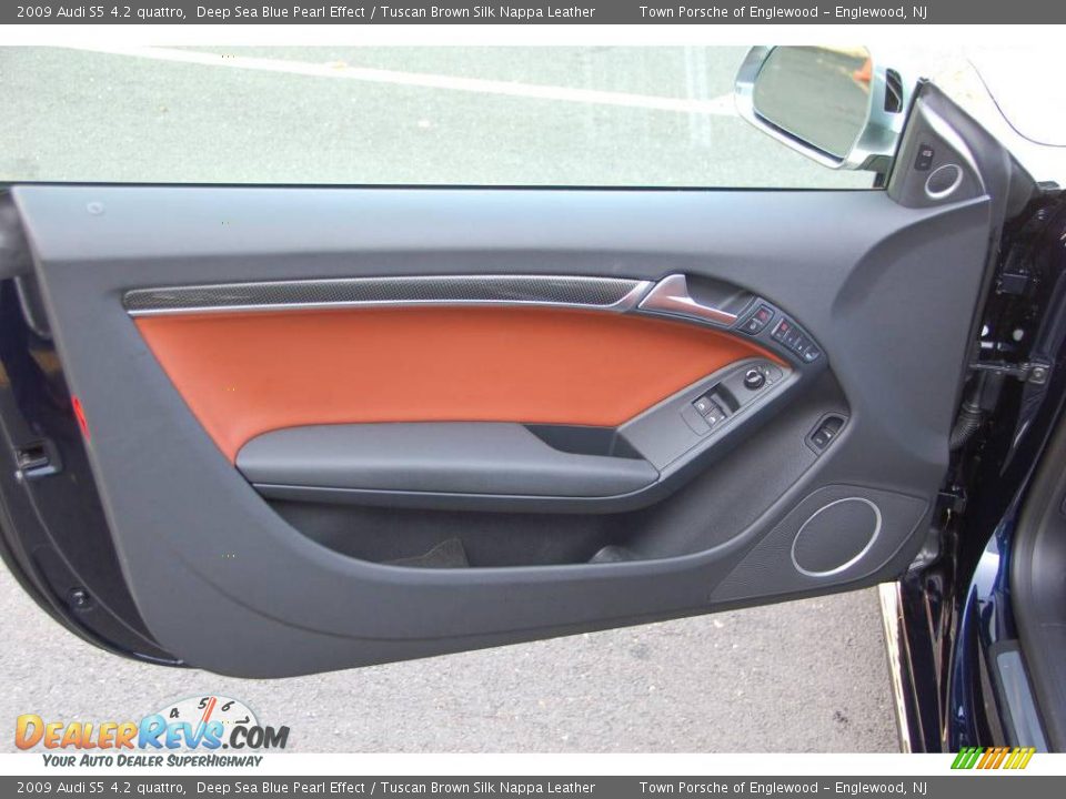 2009 Audi S5 4.2 quattro Deep Sea Blue Pearl Effect / Tuscan Brown Silk Nappa Leather Photo #17