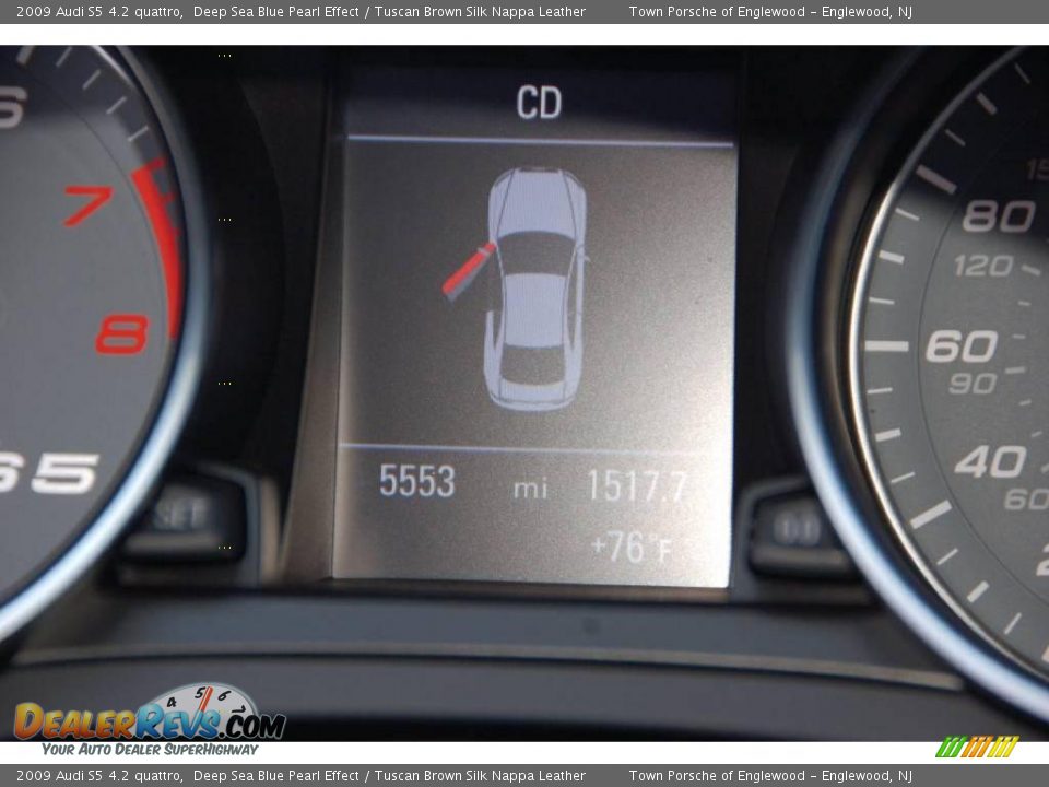 2009 Audi S5 4.2 quattro Deep Sea Blue Pearl Effect / Tuscan Brown Silk Nappa Leather Photo #20